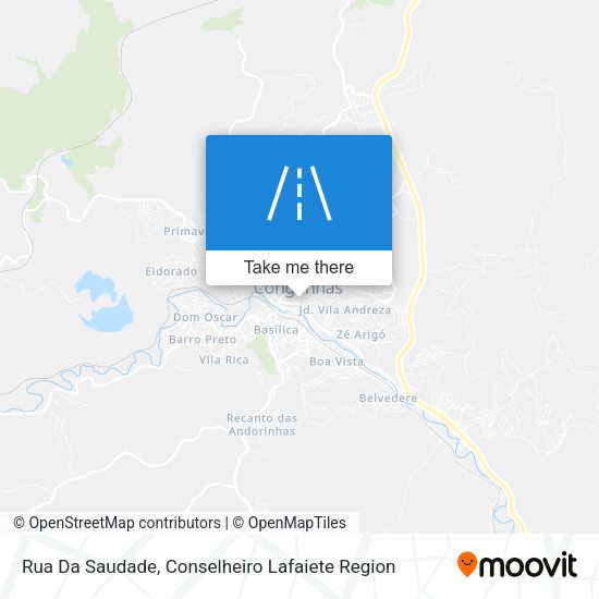 Rua Da Saudade map