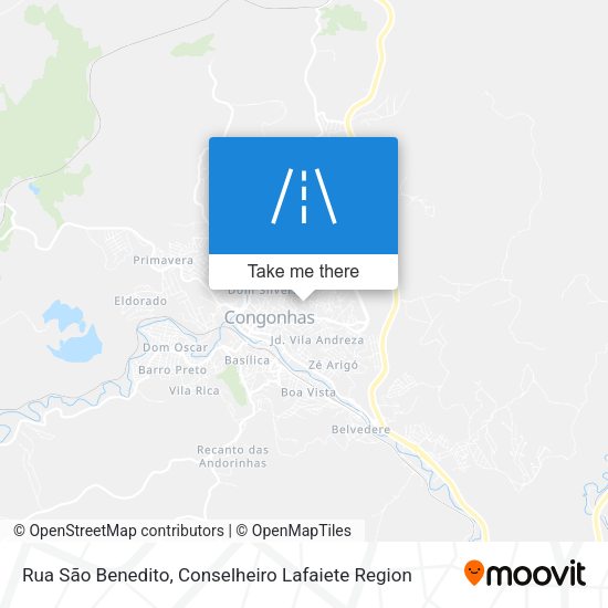 Rua São Benedito map