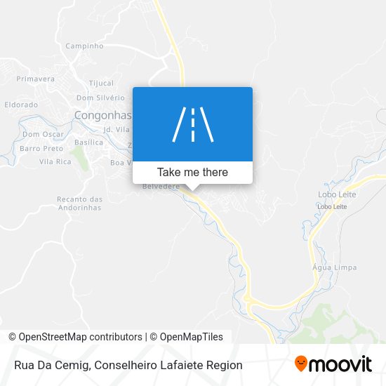 Rua Da Cemig map