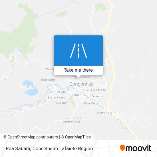 Rua Sabara map