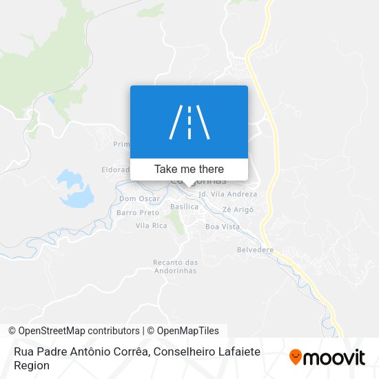 Rua Padre Antônio Corrêa map