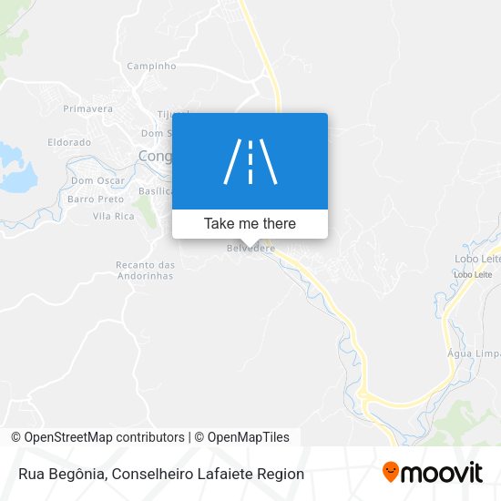 Rua Begônia map