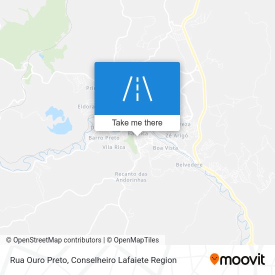 Mapa Rua Ouro Preto