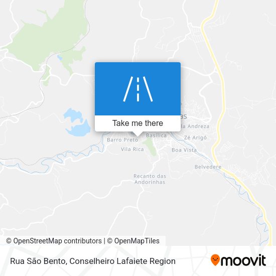 Rua São Bento map