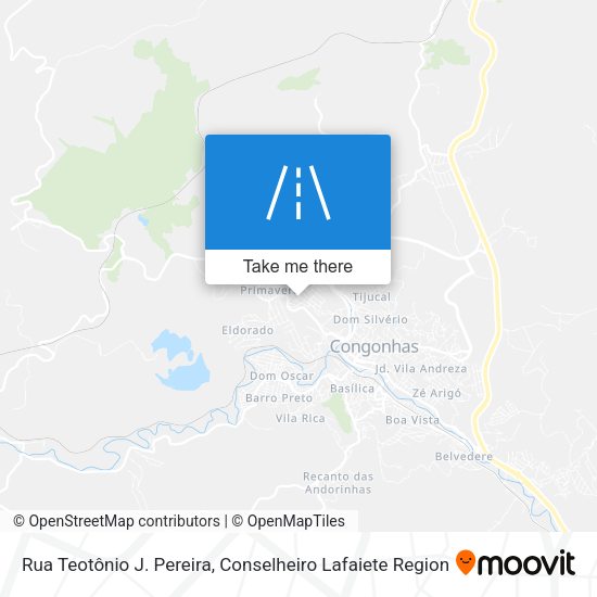 Rua Teotônio J. Pereira map