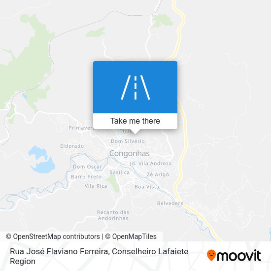 Rua José Flaviano Ferreira map