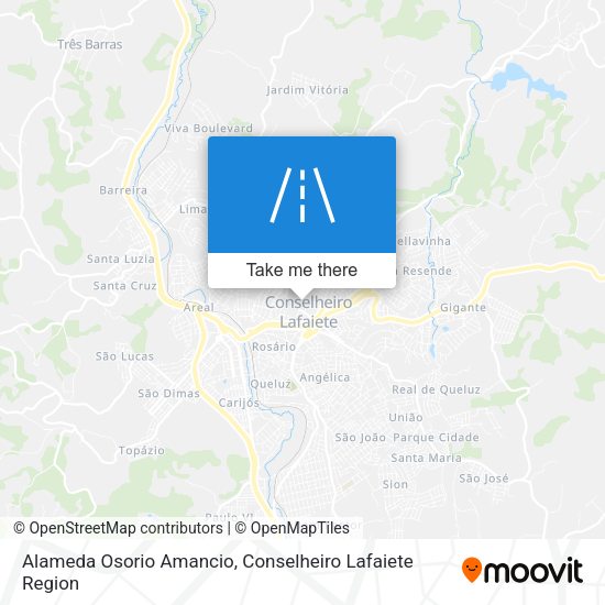 Alameda Osorio Amancio map