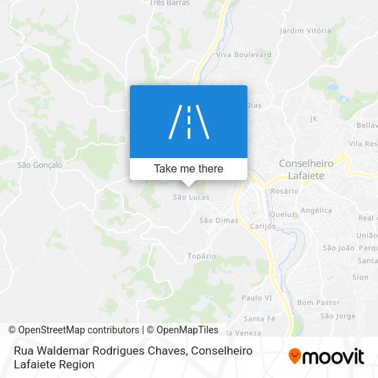 Rua Waldemar Rodrigues Chaves map