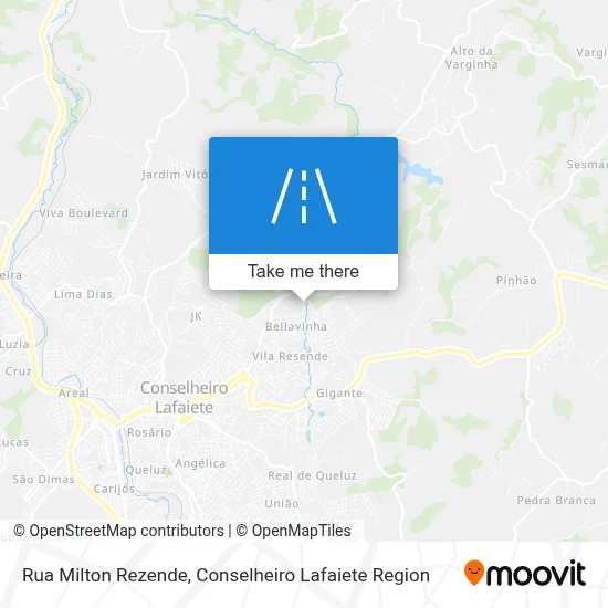 Rua Milton Rezende map