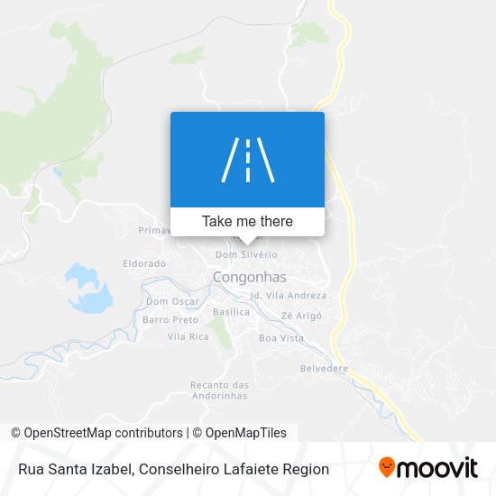Rua Santa Izabel map