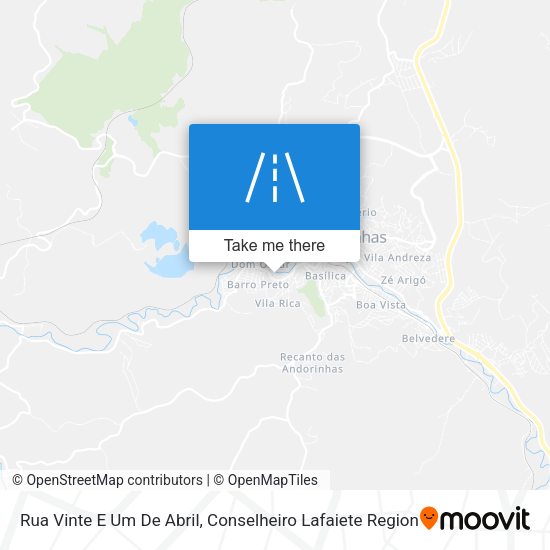 Rua Vinte E Um De Abril map