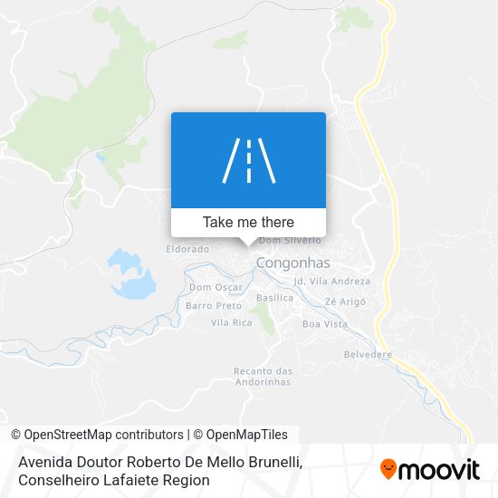 Avenida Doutor Roberto De Mello Brunelli map