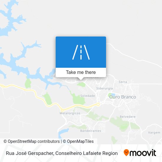 Rua José Gerspacher map