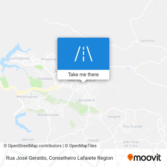 Rua José Geraldo map
