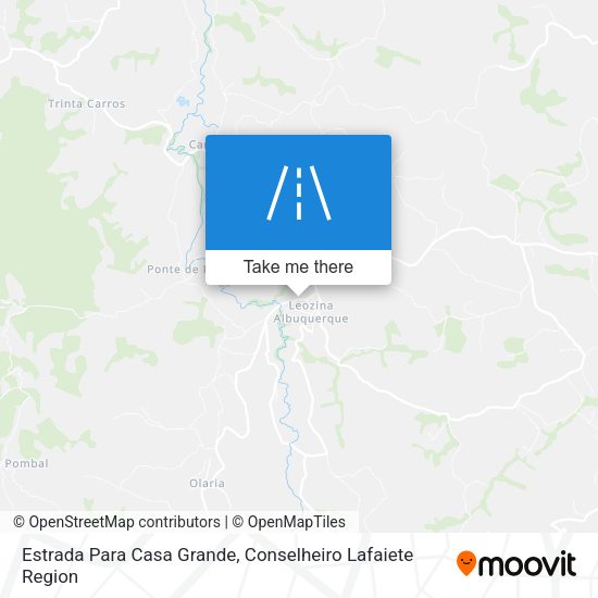 Estrada Para Casa Grande map