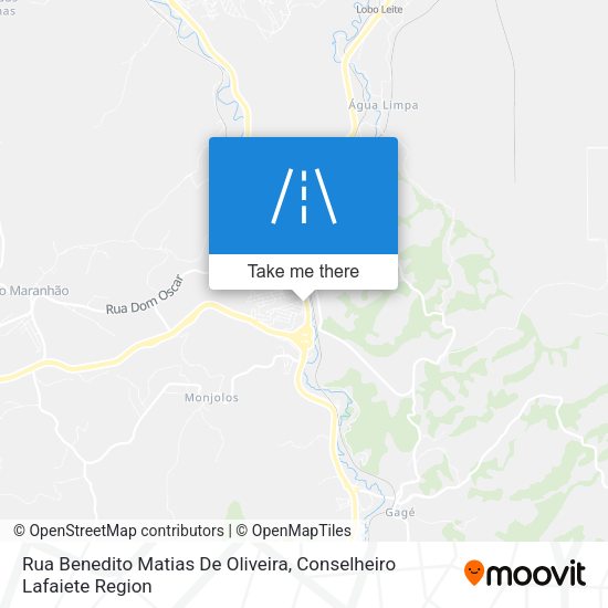 Rua Benedito Matias De Oliveira map