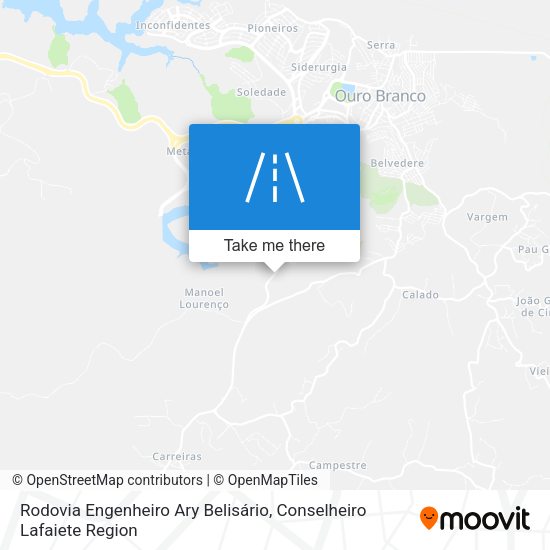 Rodovia Engenheiro Ary Belisário map