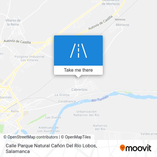 Calle Parque Natural Cañón Del Río Lobos map