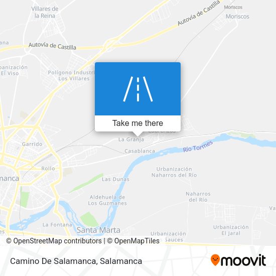 Camino De Salamanca map