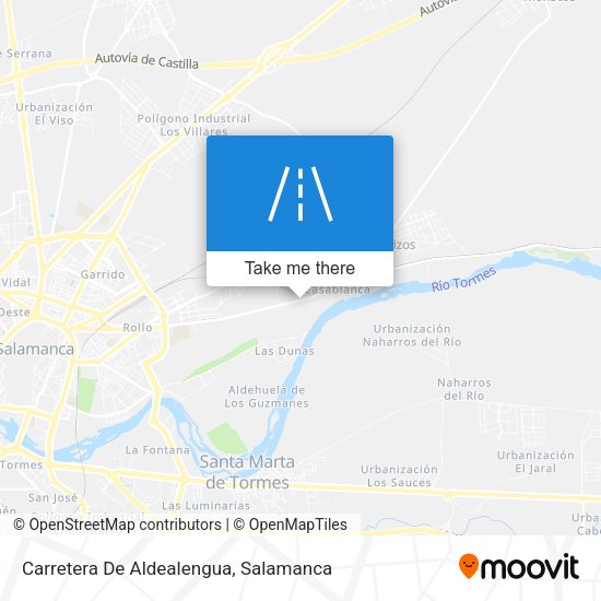 Carretera De Aldealengua map