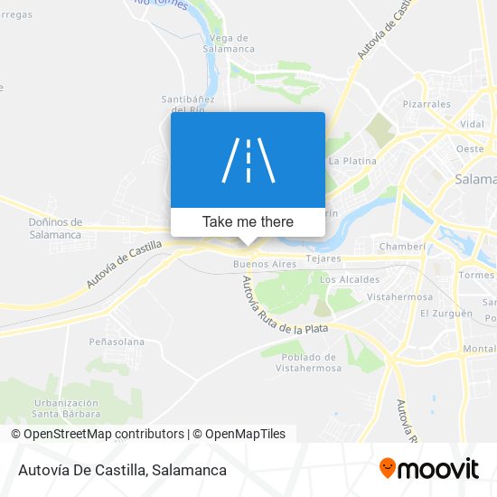 mapa Autovía De Castilla