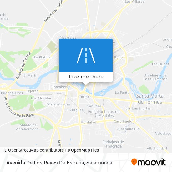 mapa Avenida De Los Reyes De España