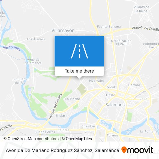 Avenida De Mariano Rodríguez Sánchez map