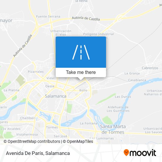 mapa Avenida De París