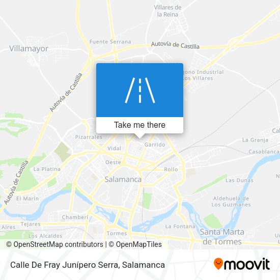 Calle De Fray Junípero Serra map