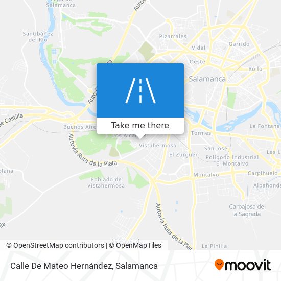 mapa Calle De Mateo Hernández