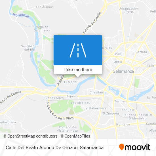 Calle Del Beato Alonso De Orozco map