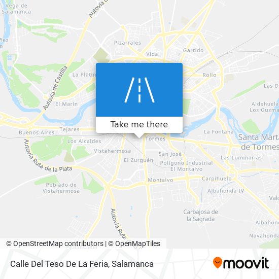 mapa Calle Del Teso De La Feria