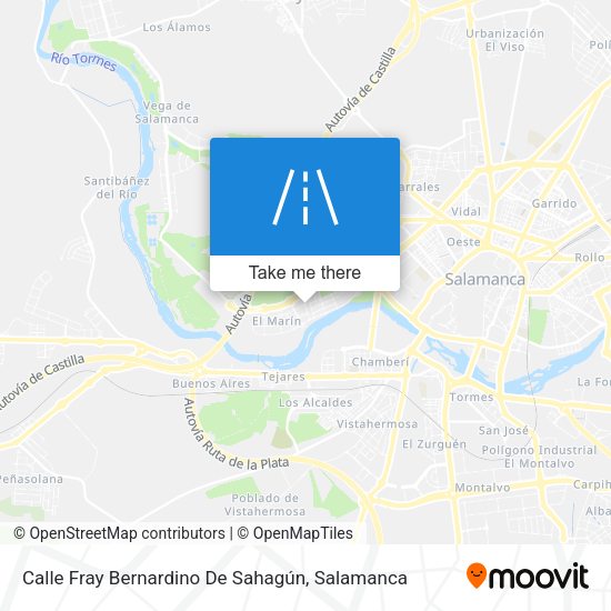 Calle Fray Bernardino De Sahagún map