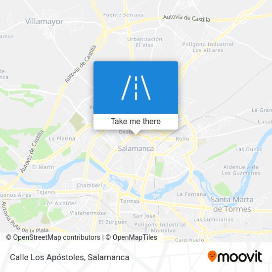 Calle Los Apóstoles map