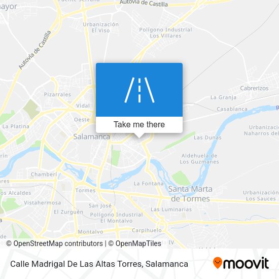 Calle Madrigal De Las Altas Torres map
