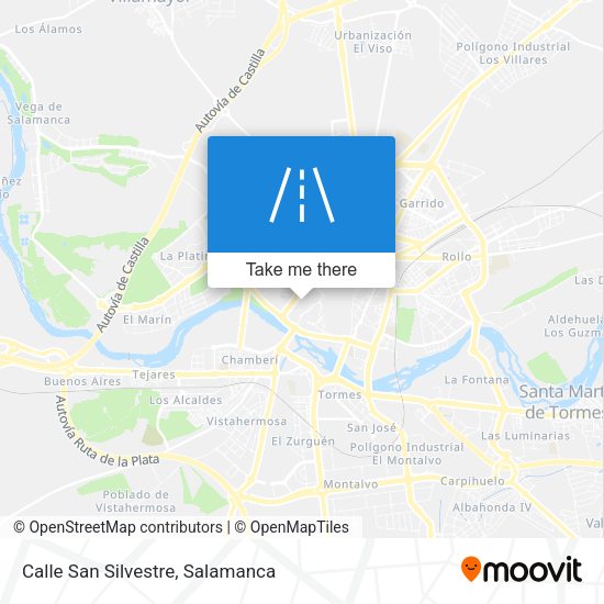 Calle San Silvestre map