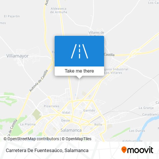 Carretera De Fuentesaúco map
