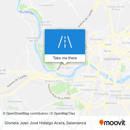 Glorieta Juan José Hidalgo Acera map