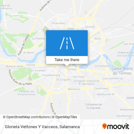 Glorieta Vettones Y Vacceos map