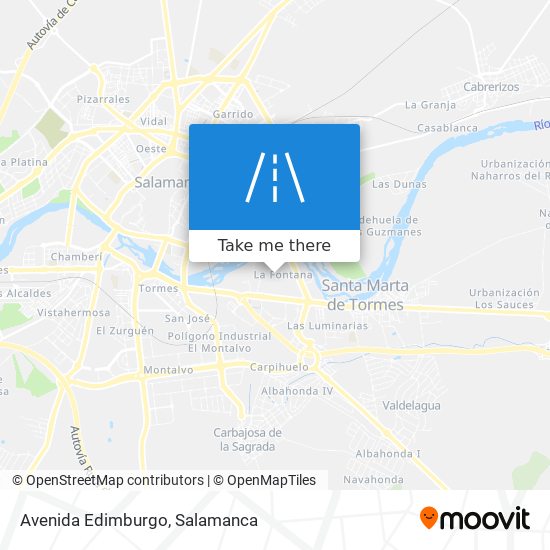 mapa Avenida Edimburgo