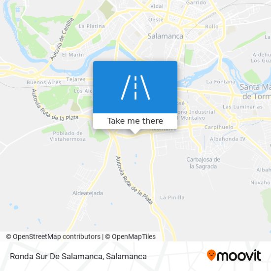 mapa Ronda Sur De Salamanca