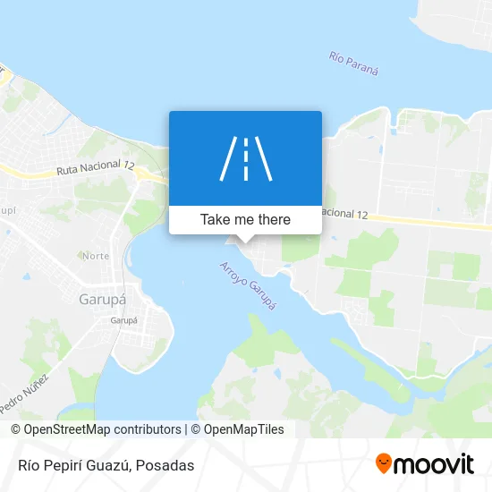 Río Pepirí Guazú map