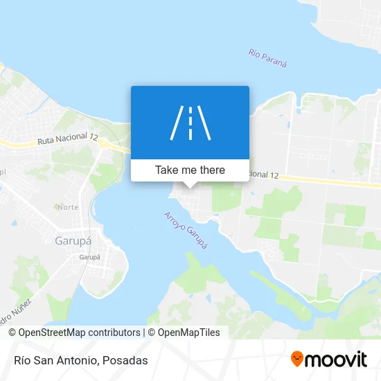 Río San Antonio map