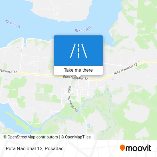 Ruta Nacional 12 map