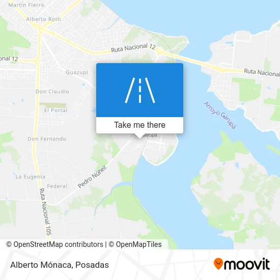 Alberto Mónaca map