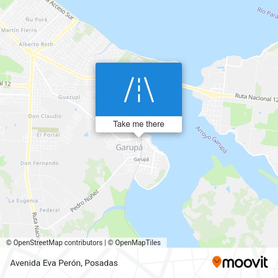 Avenida Eva Perón map