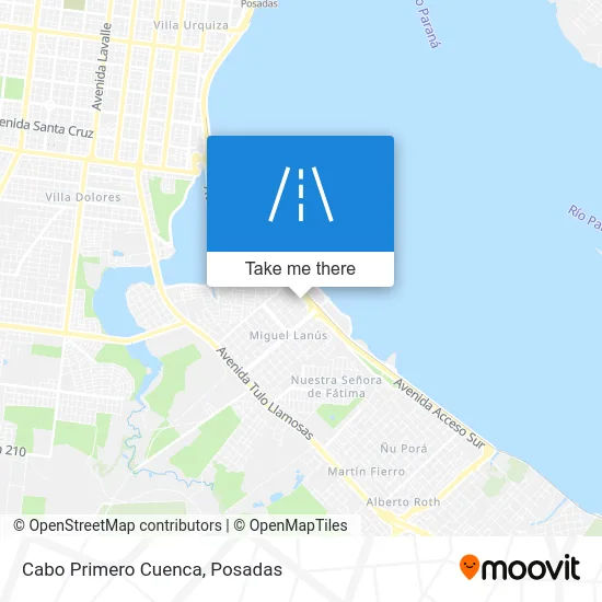 Cabo Primero Cuenca map