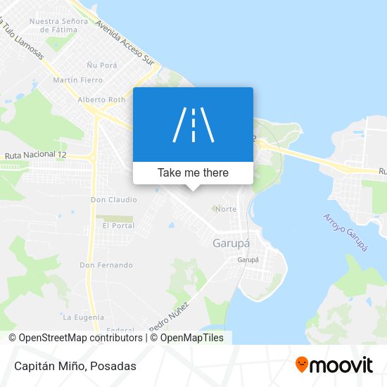 Capitán Miño map