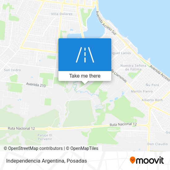 Independencia Argentina map