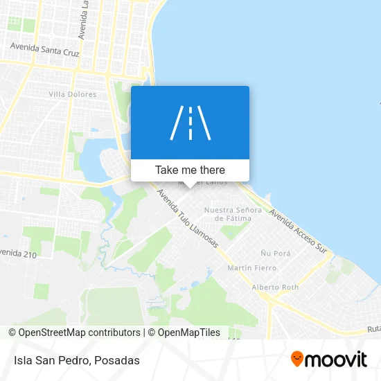Isla San Pedro map